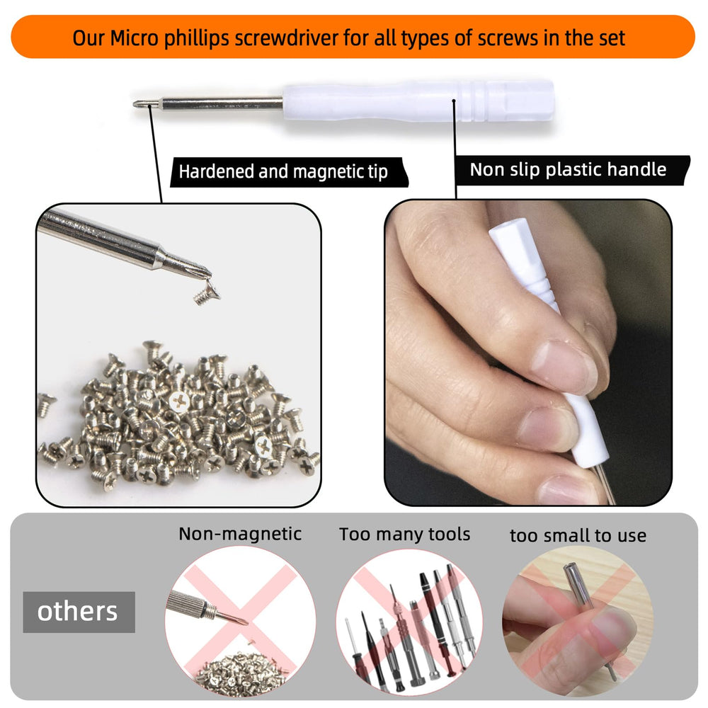 Precision tweezers for micro screws