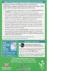 Vitabiotics Pregnacare Breast-Feeding 84 Tablets Case 4 – back panel