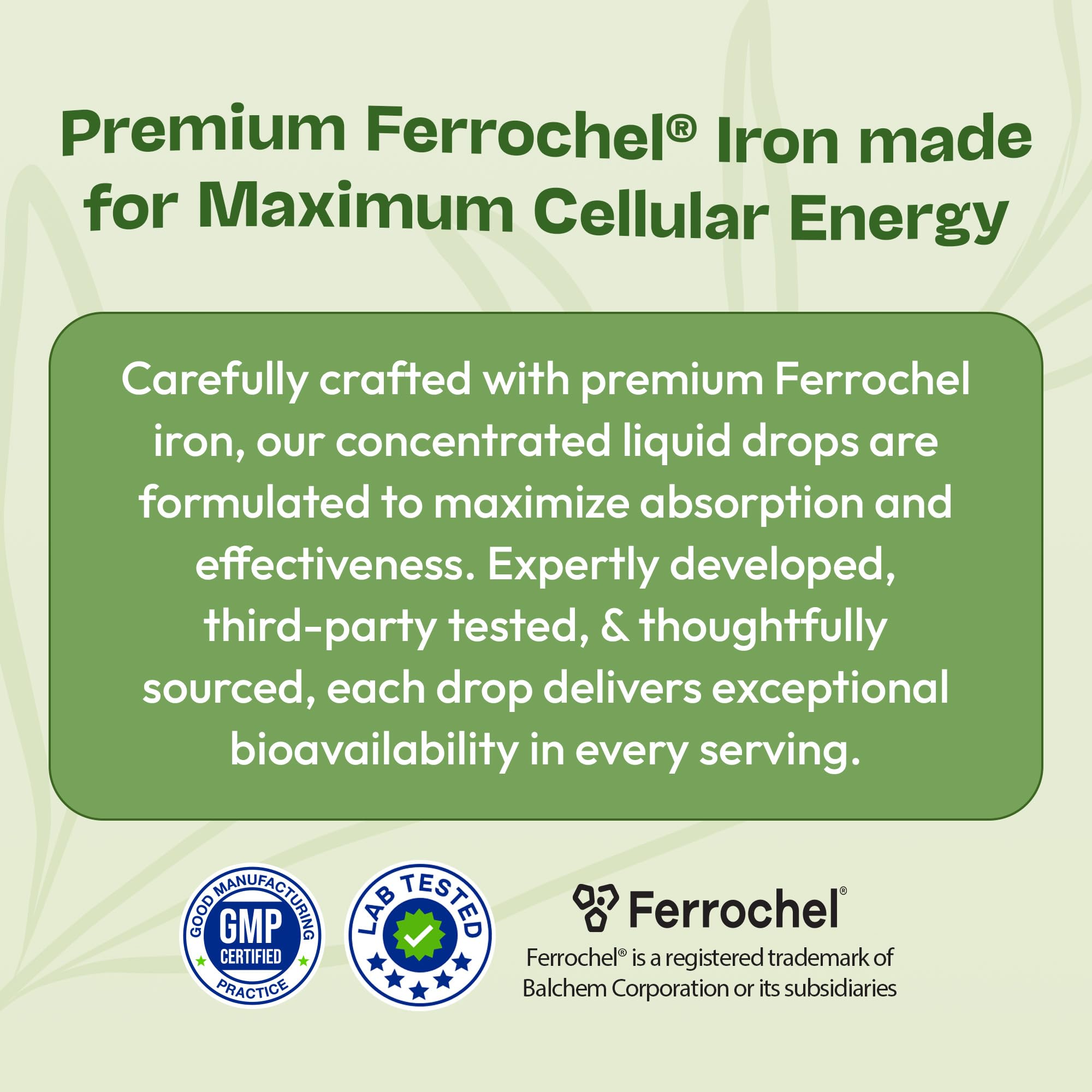 Pregnant-friendly iron drops in mixed berry flavor