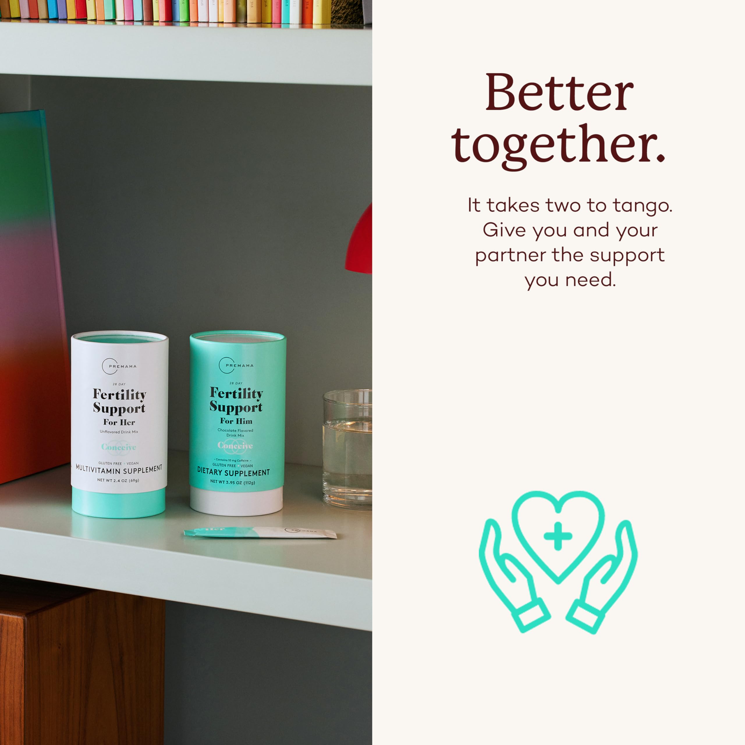Ingredients banner highlighting Folate and Myo-Inositol in Premama Fertility Support for Her