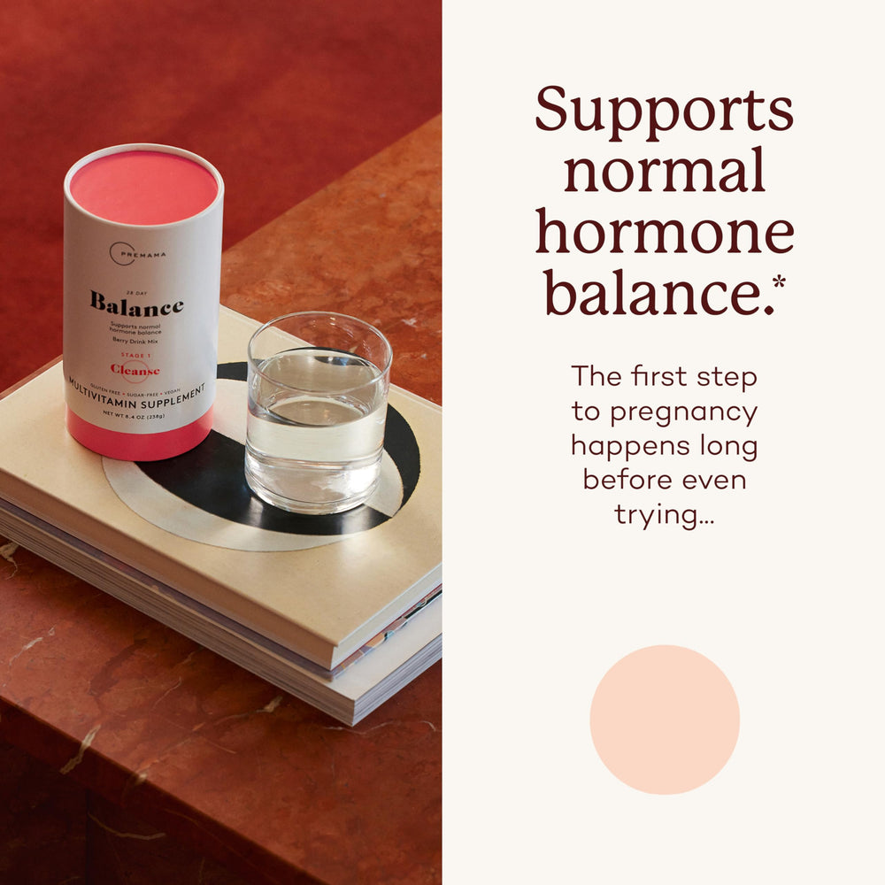 Assorted Premama Hormone Balance Berry flavor packets for on-the-go