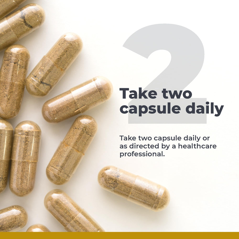 All-in-one greens ingredients and capsules close-up
