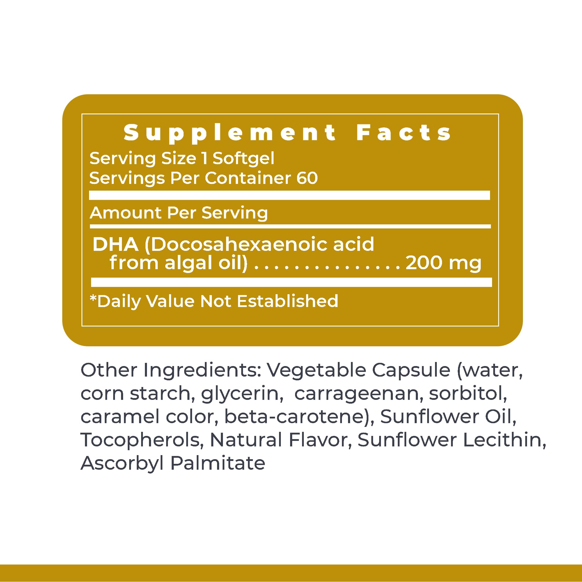 Iconographic representation of DHA benefits for brain health