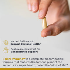 Reishi mushroom extract featured in the immune support formula