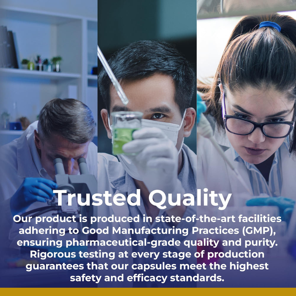 Premier Research Labs logo with product packaging