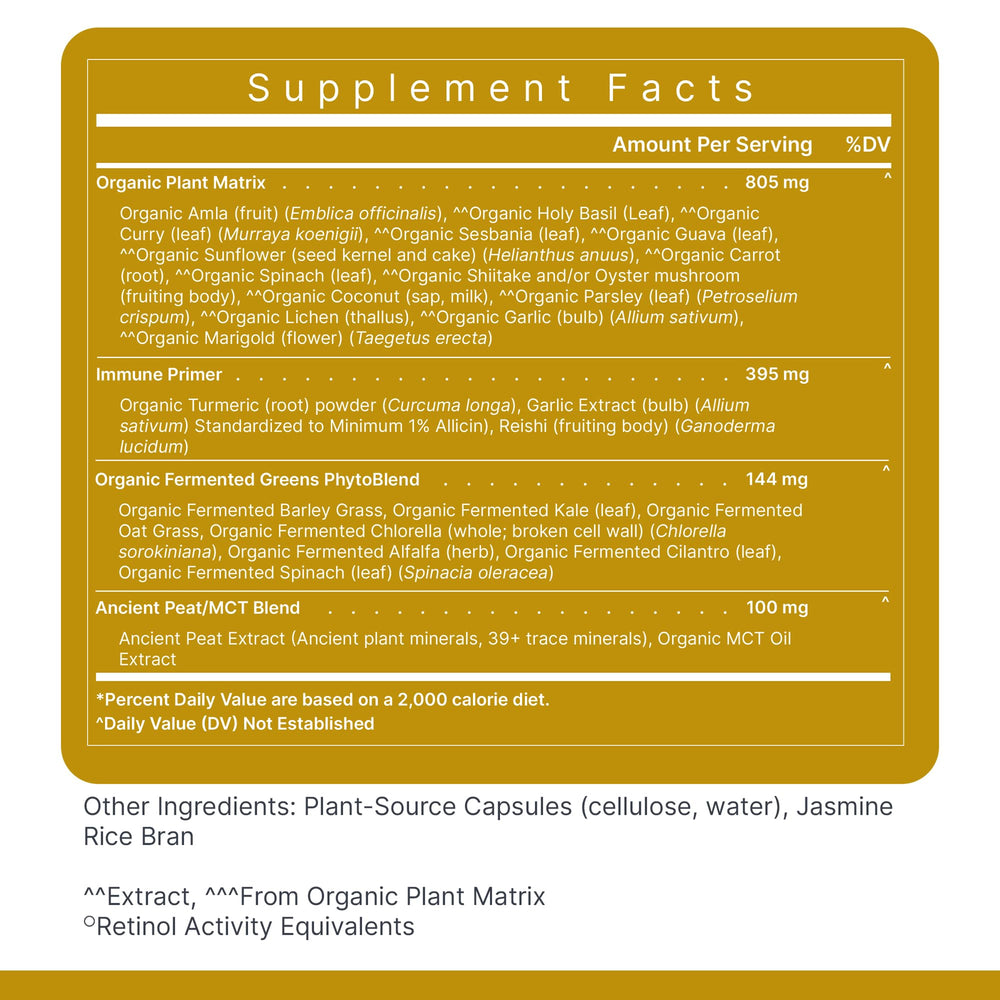 Lifestyle image of adults taking vegan capsules for immune, brain and heart health