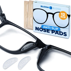 Clear silicone teardrop nose pads with 3M adhesive—1mm slim profile