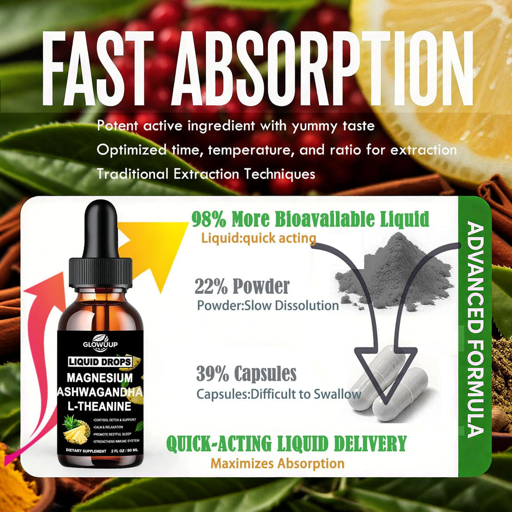 Premium 8-in-1 cortisol formula ingredients arrangement