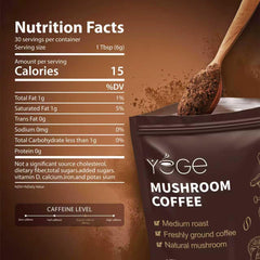Premium Arabica mushroom coffee blend packaging