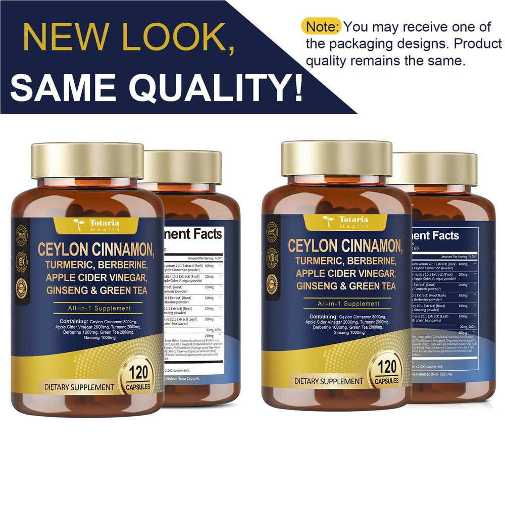 Premium customer service banner for Totaria cinnamon capsules