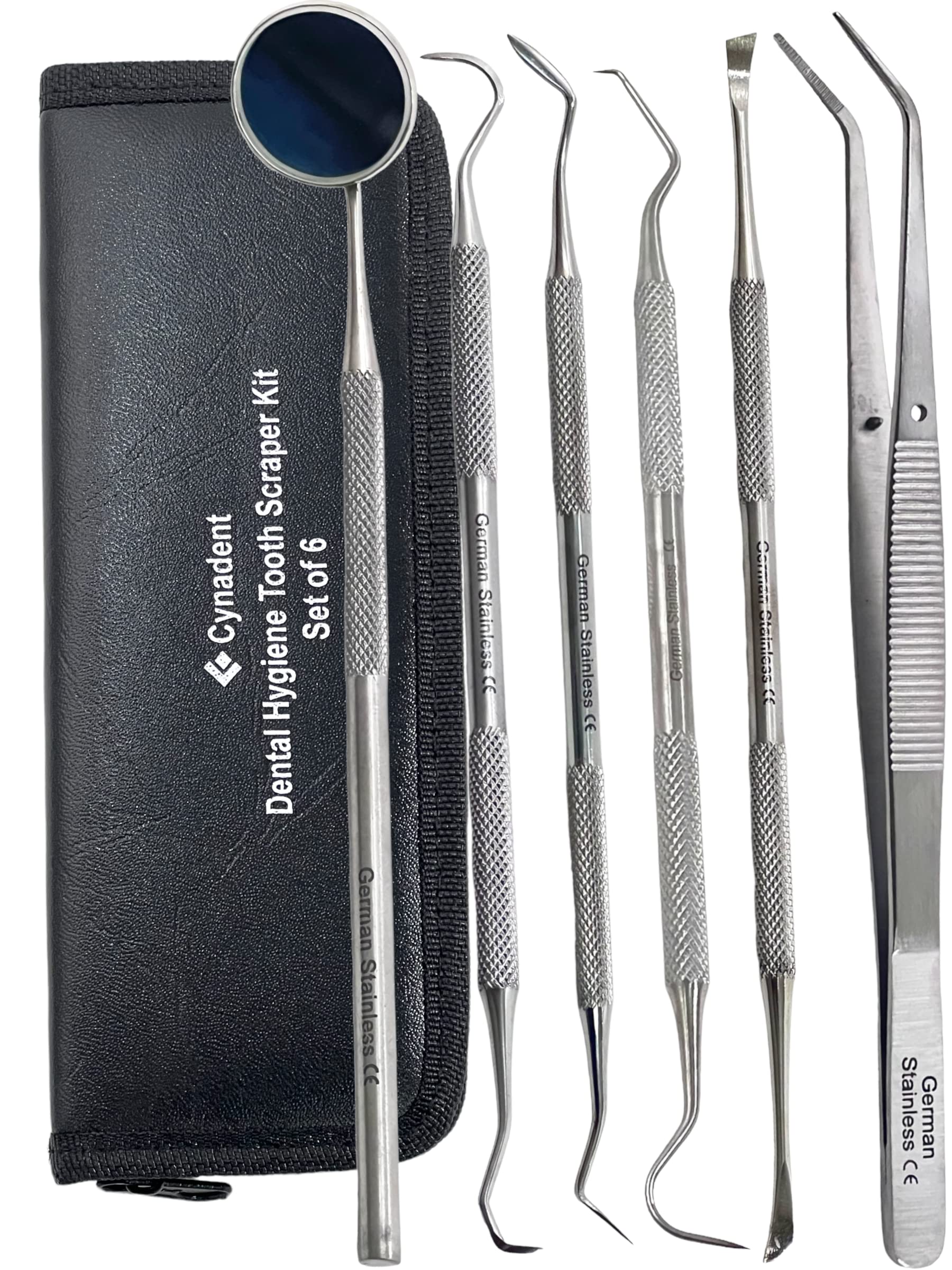 Premium dental tools plaque remover kit with case
