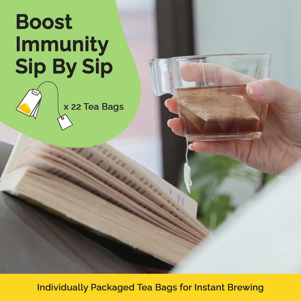 Zinc-infused herbal tea blend for immune support