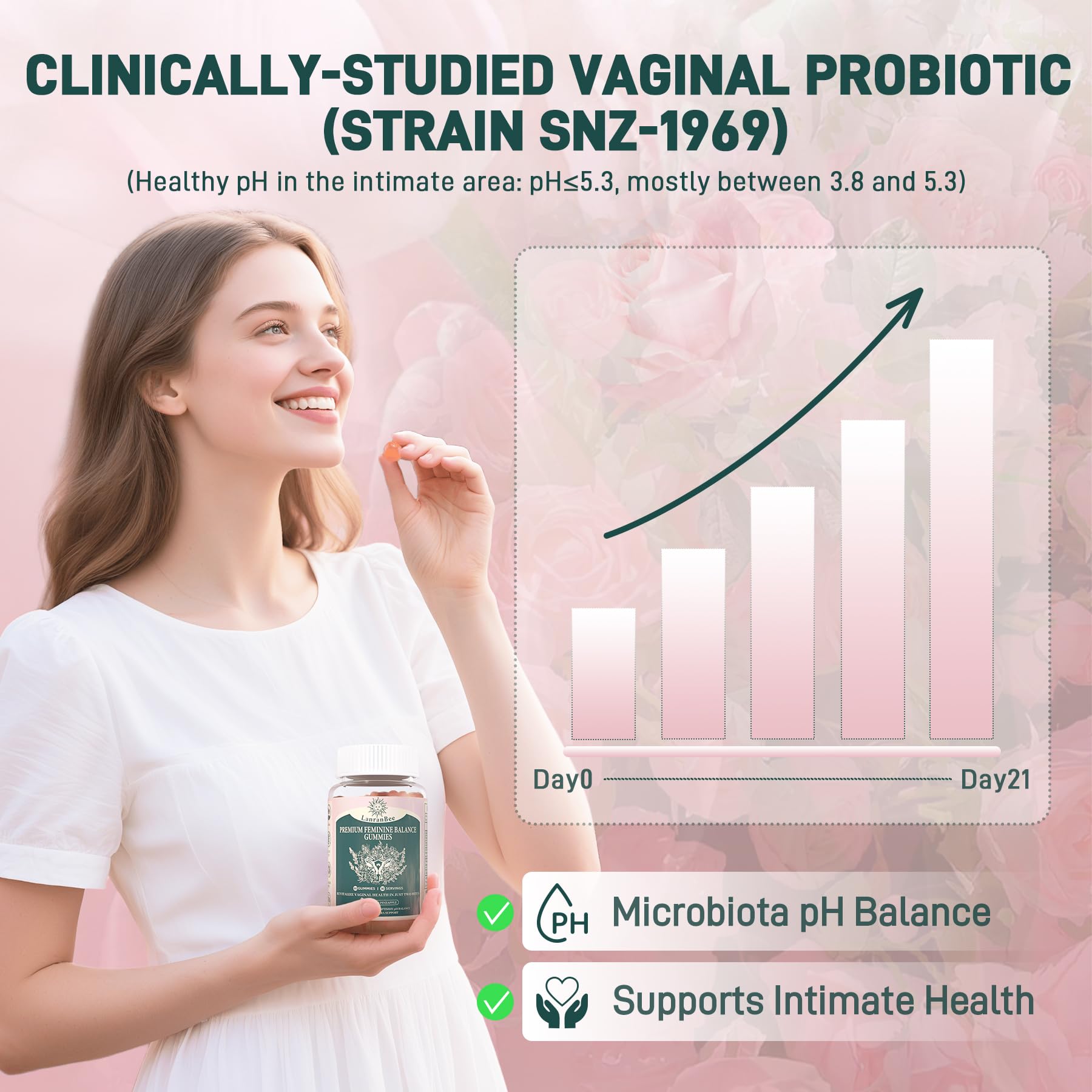 Close-up of pineapple flavored gummies in a clear view