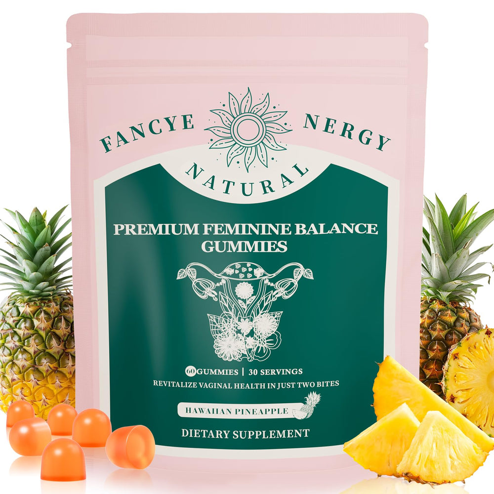 Hero image: Premium Feminine Balance Gummies for Women – Hawaiian Pineapple flavor, 60 count