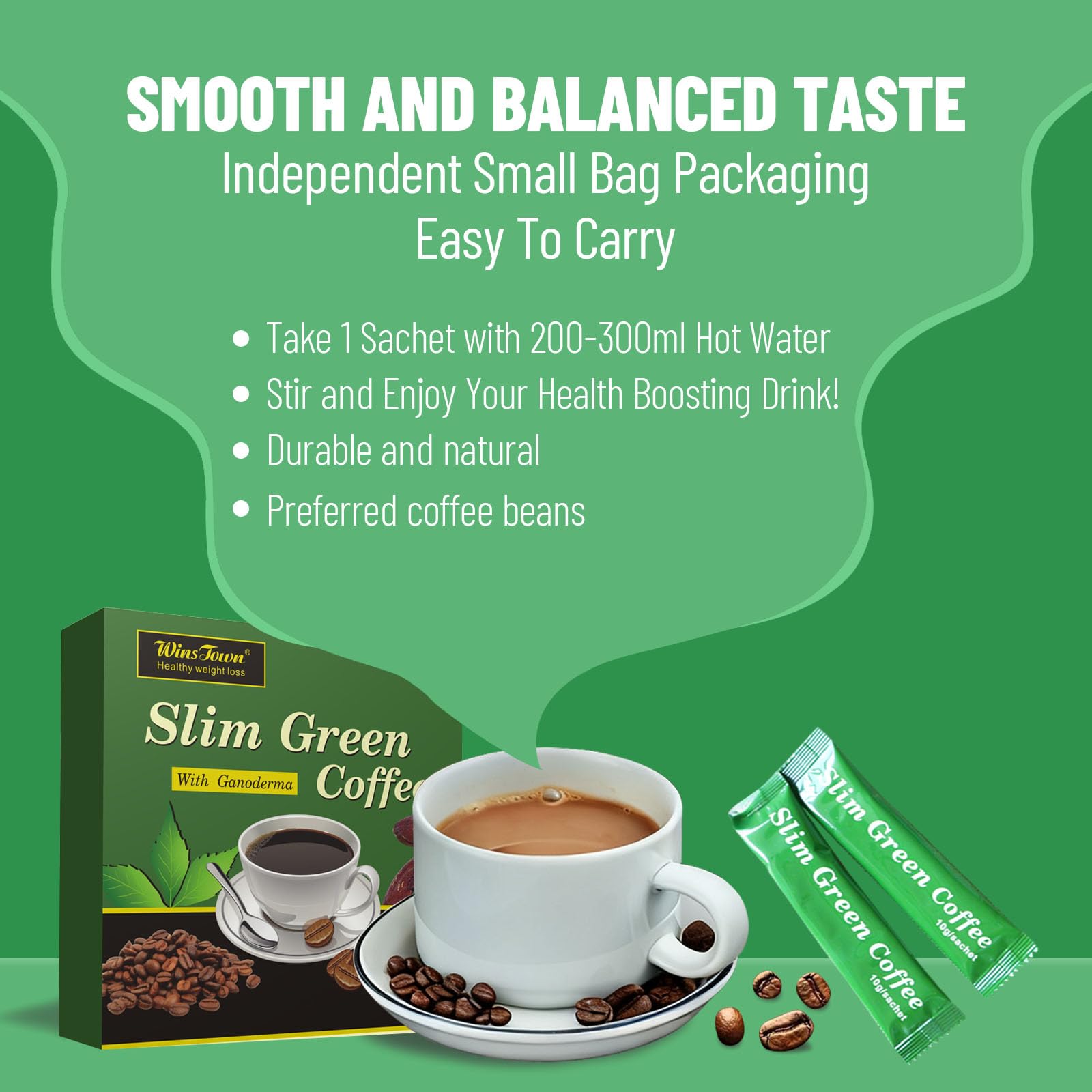 Ingredients including green tea extract and L-Carnitine