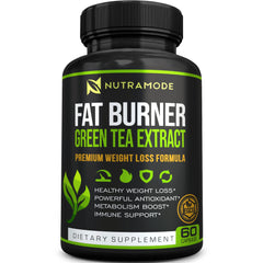 Bottle of Premium Green Tea Extract Fat Burner with EGCG