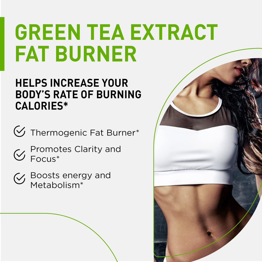 Green tea extract fat burner capsules