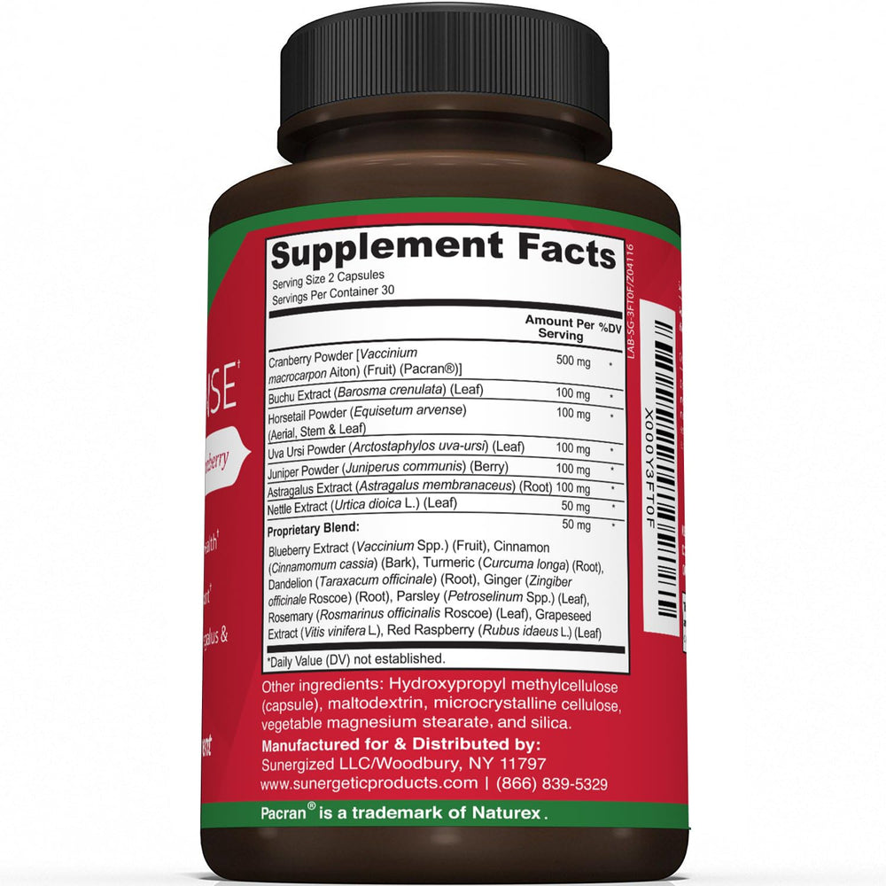 Close-up of 60 vegetarian capsules for kidney support