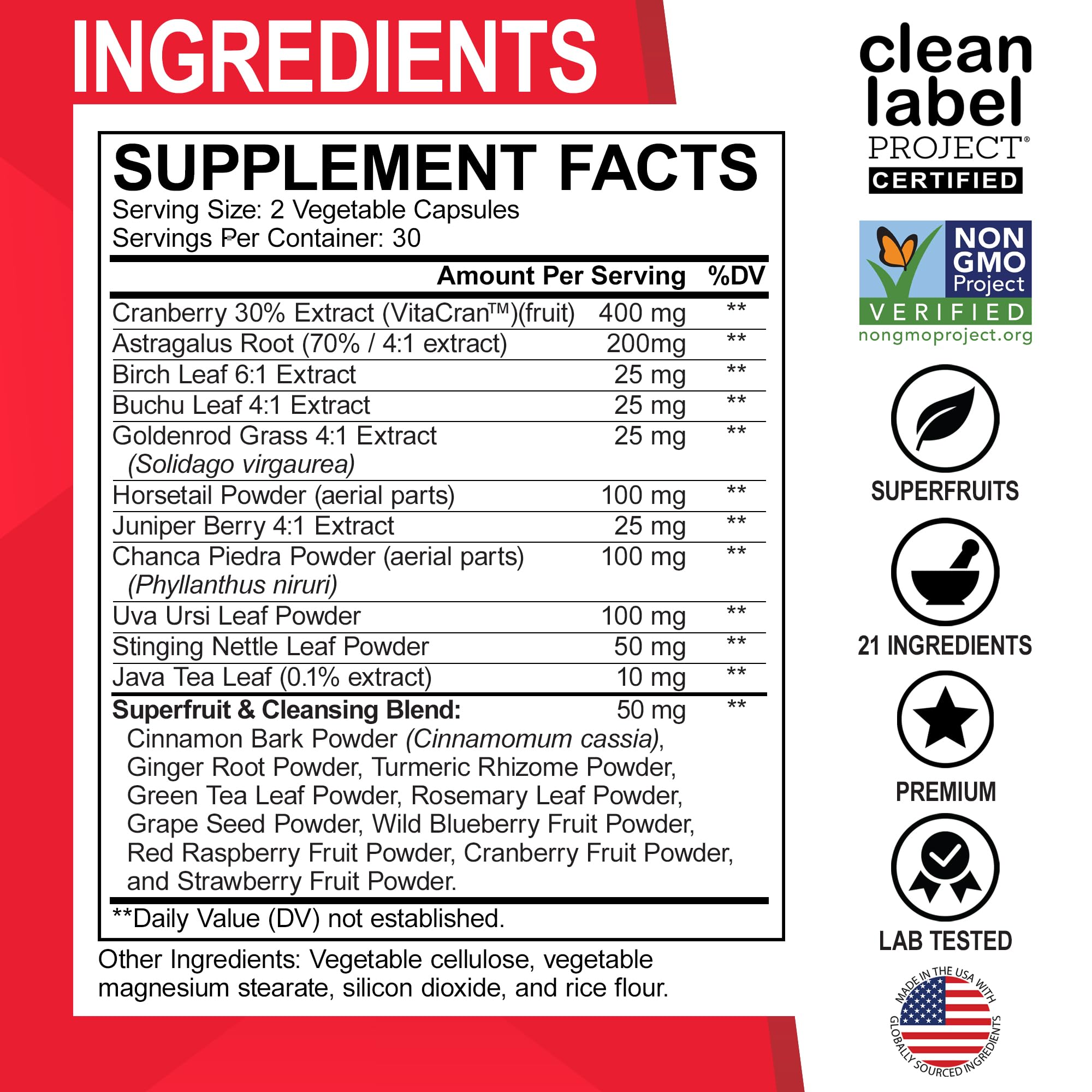 Premium kidney cleanse detox capsules