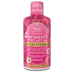 Bottle of Premium Liquid Multivitamin for Women with label