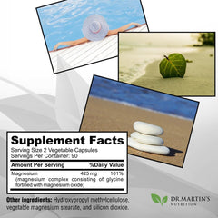 Dr Martin's Magnesium Glycinate product packaging and label