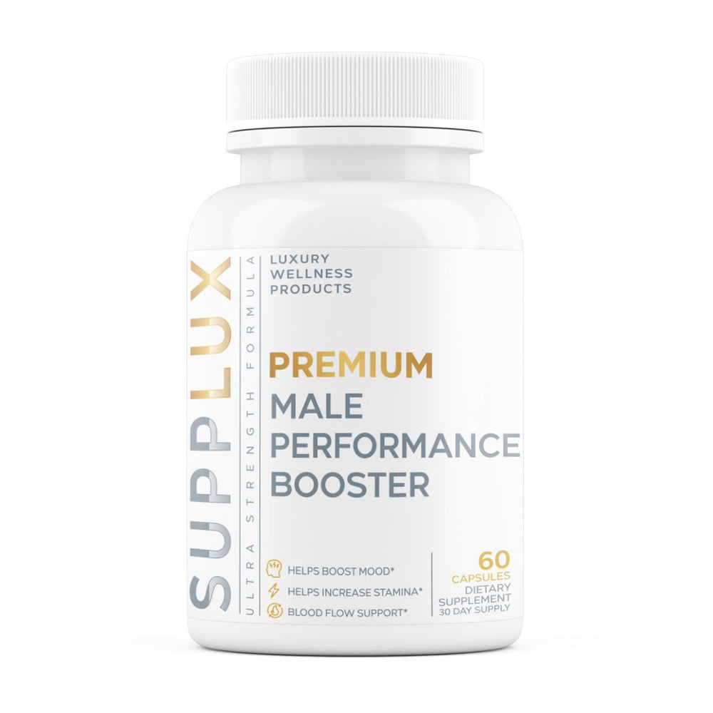 Premium Male Performance Booster bottle on a white background