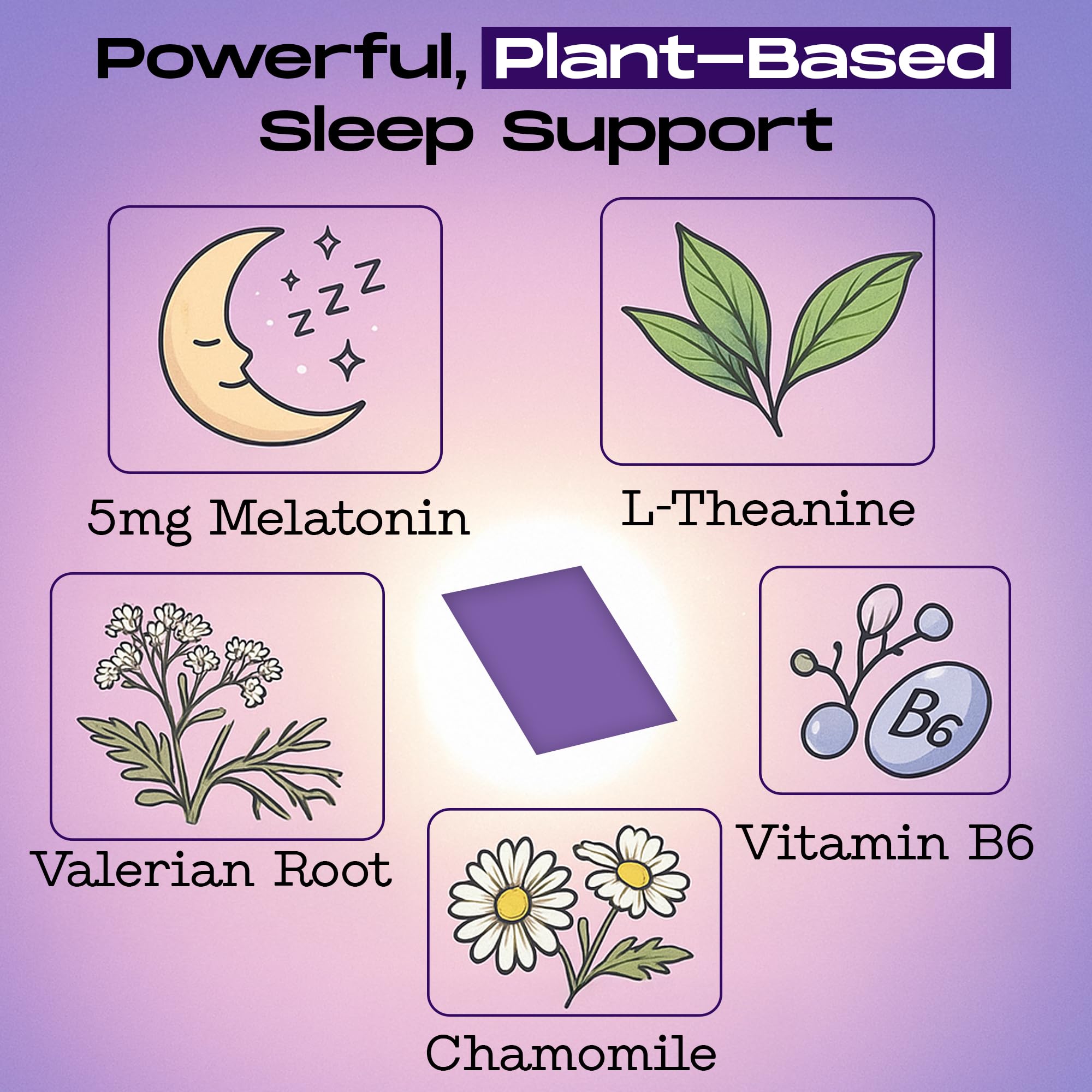 Carrying case with melatonin strips for travel