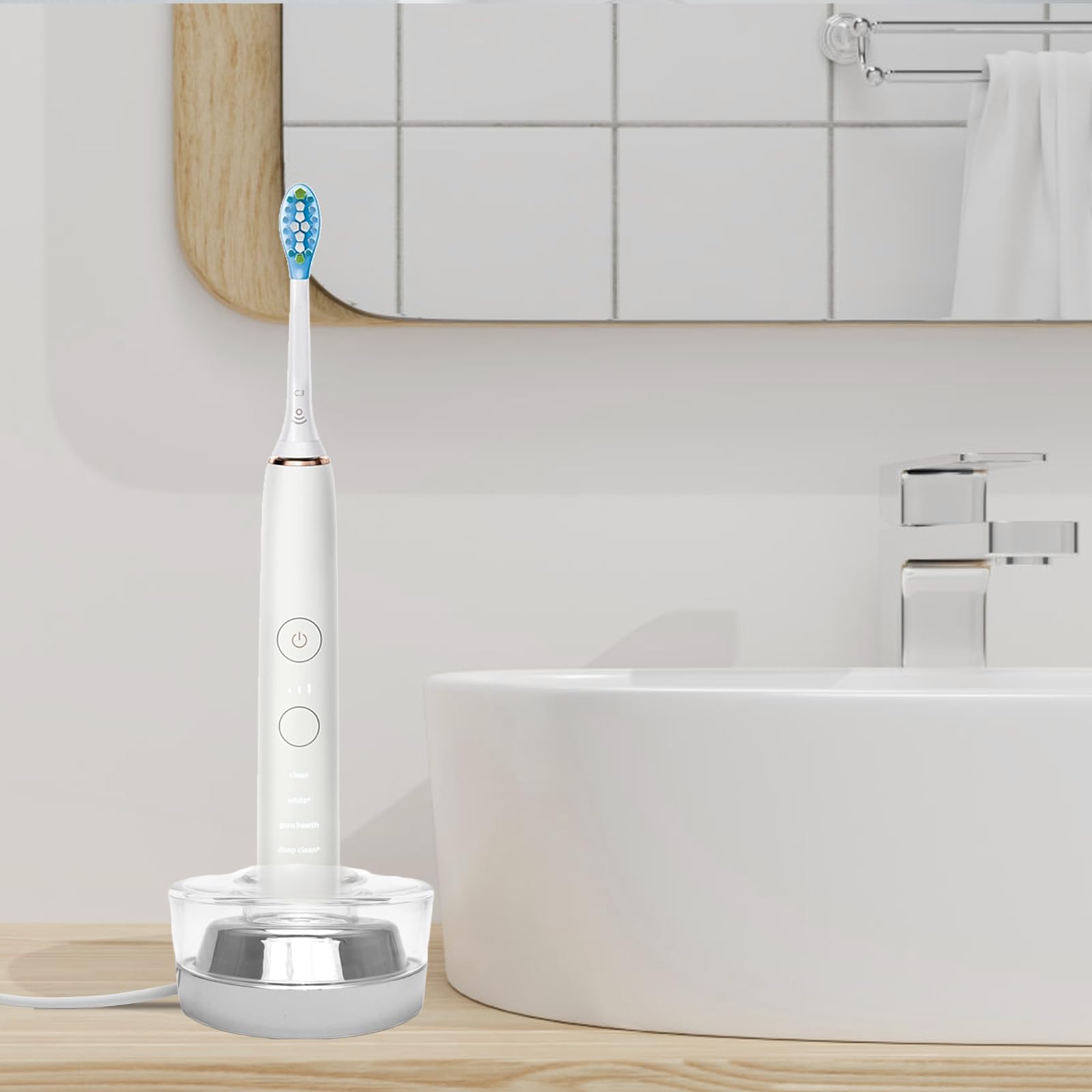 High-quality construction of charger base for Sonicare