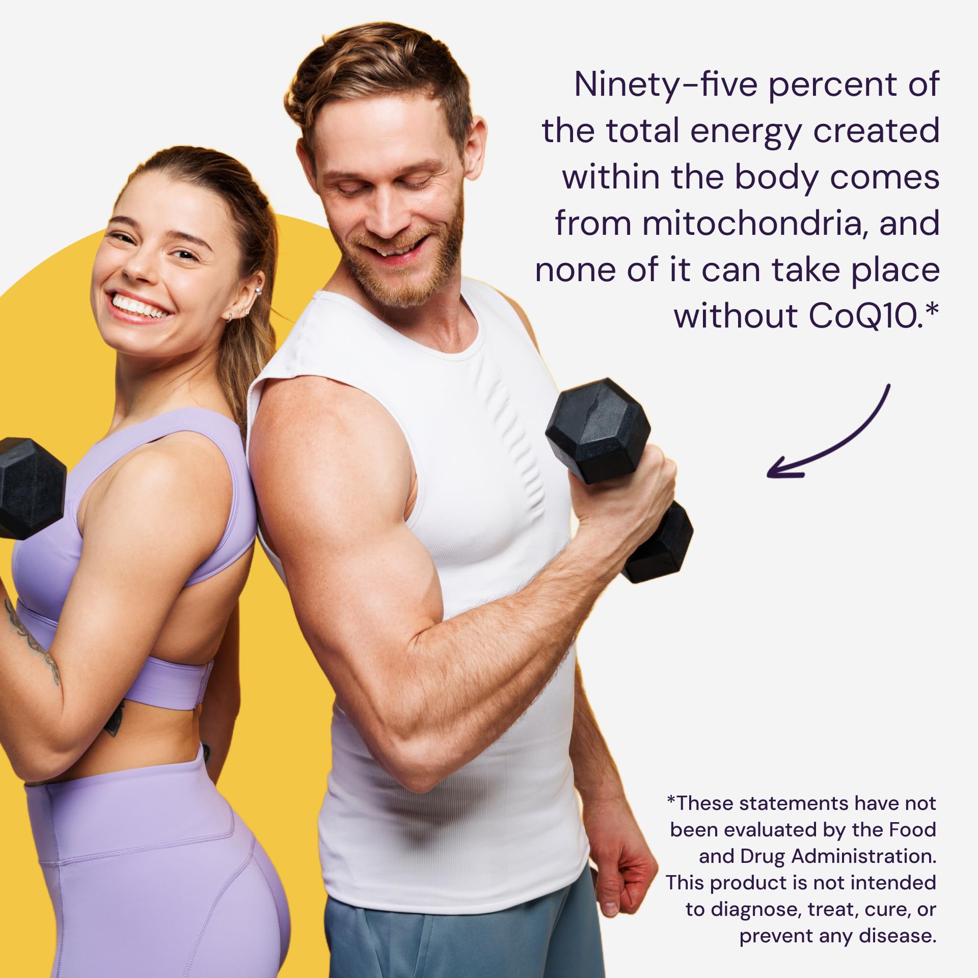 Premium-quality CoQ10 supplement packaging