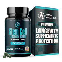 Premium Stem Cell Supplement 1000mg bottle with 120 capsules