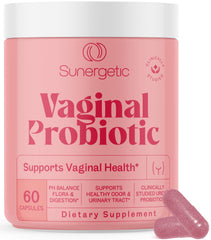 Bottle of Premium Vaginal Probiotics for Women with UREX blend.