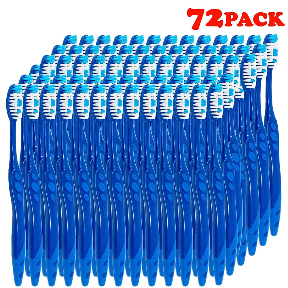 Regular size head with soft bristles for comfort