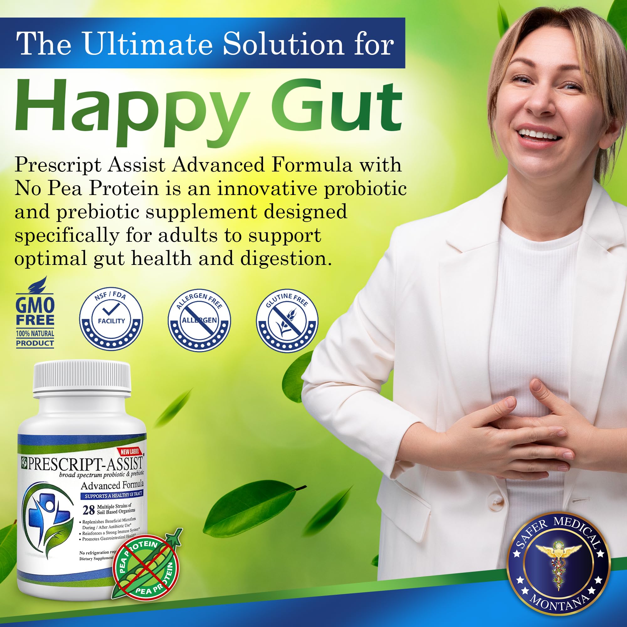 Label highlighting 28 soil-based probiotic strains for gut health