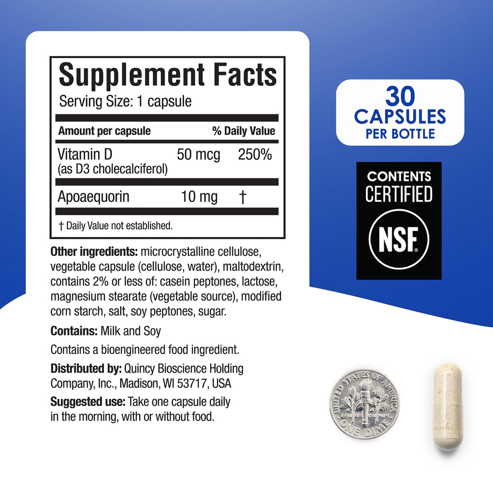 Prevagen once-daily easy-to-swallow capsule close-up