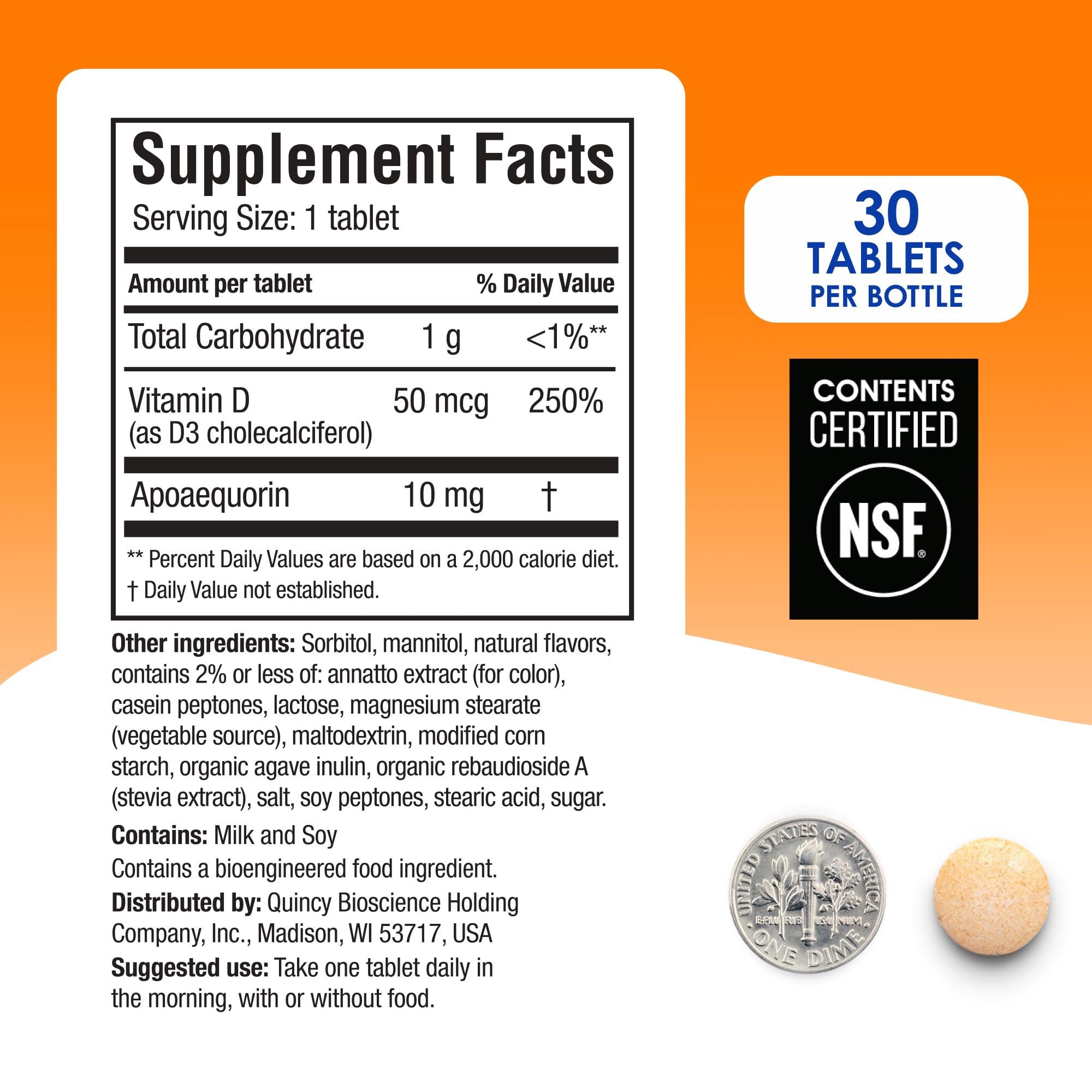 Prevagen Orange Chewables bottle on white