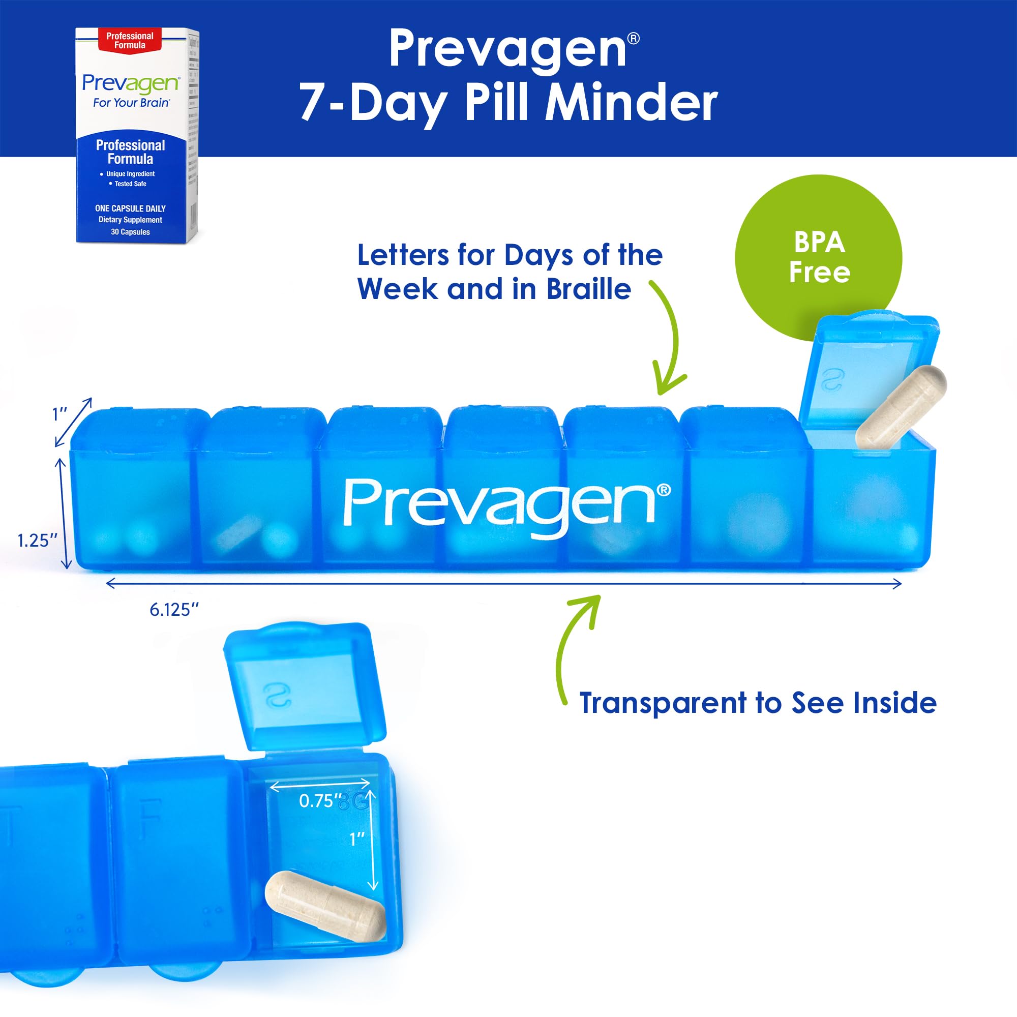Packaging and label of Prevagen Professional Formula 30 capsules