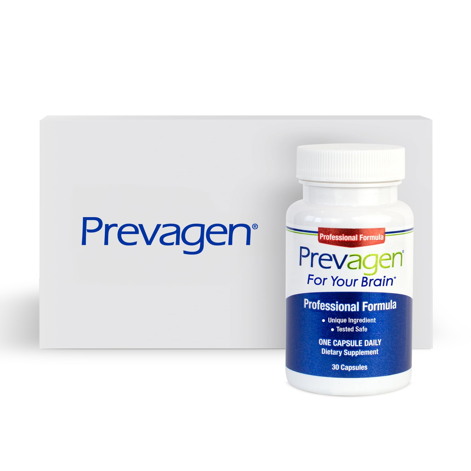 Prevagen Professional Formula bottle with 30 capsules for 1-month supply