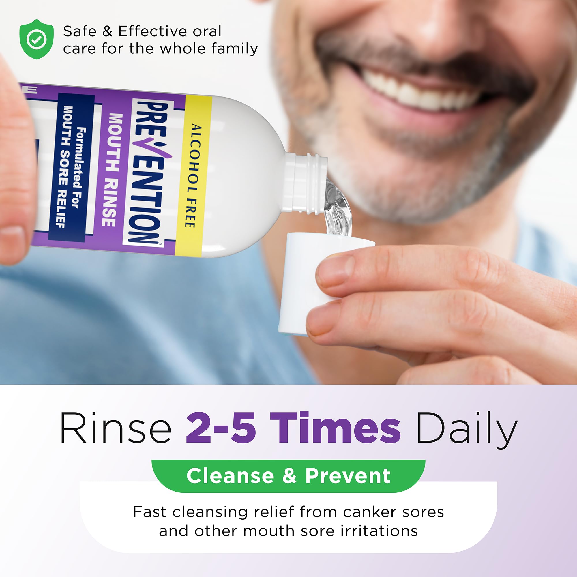 Safe for braces and sensitive mouths