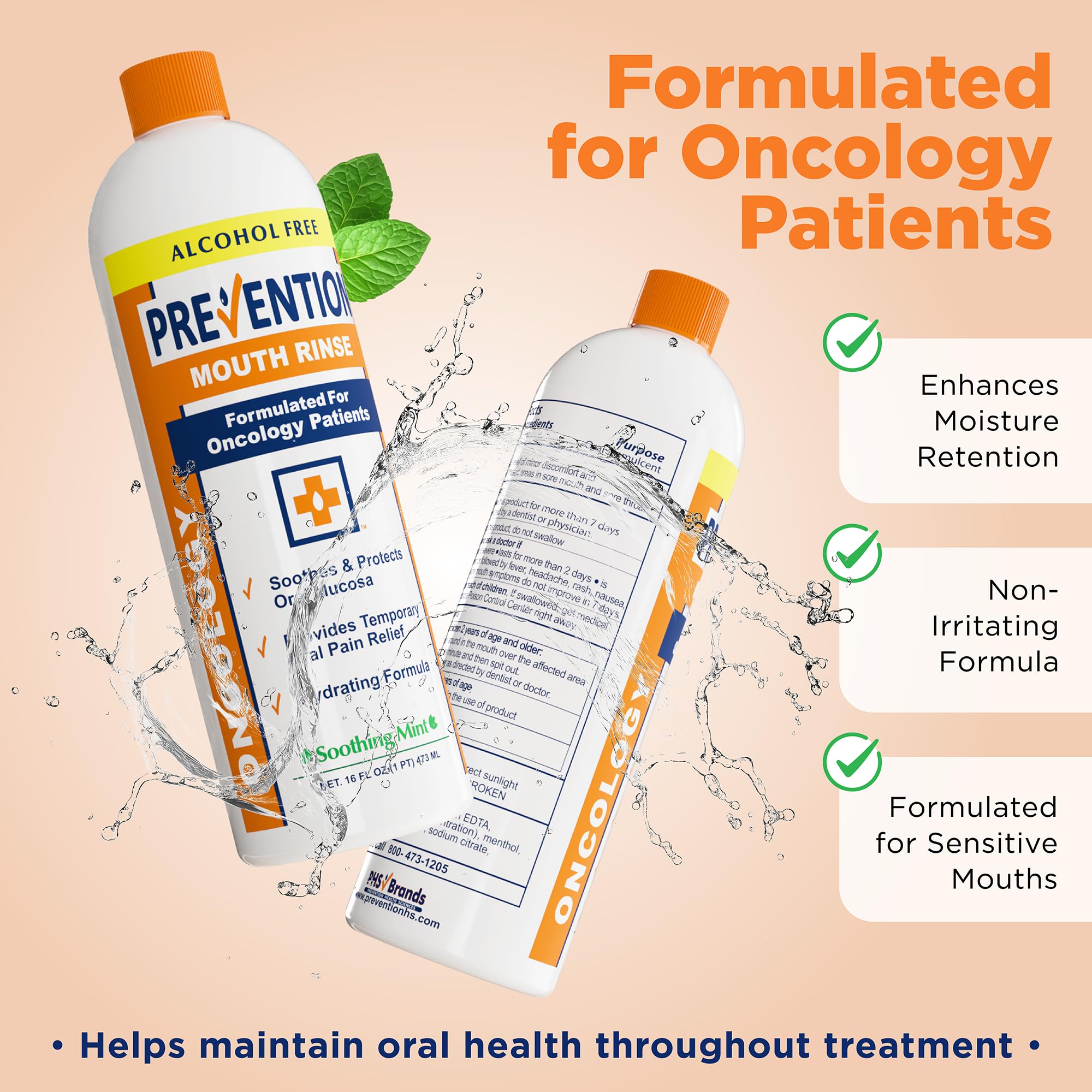 Prevention Oncology Mouthwash 4-pack packaging box