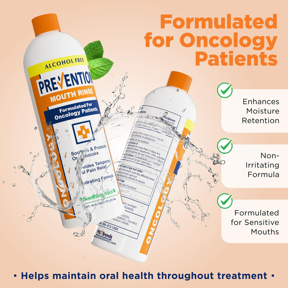 Prevention Oncology Mouthwash 4-pack packaging box