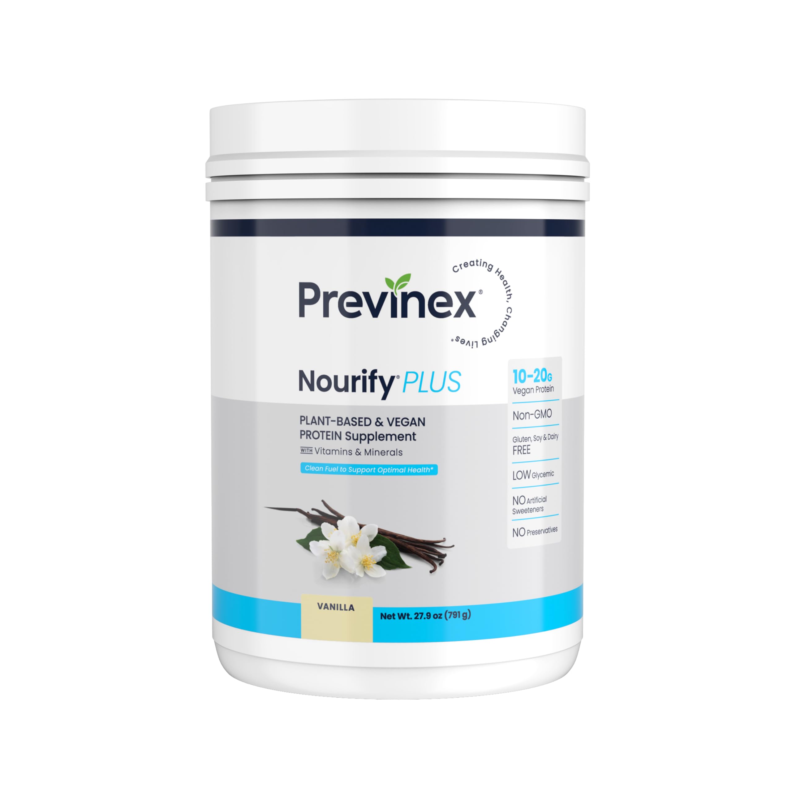 Bottle of Previnex Nourify Plus Vanilla Plant-Based Protein Shake