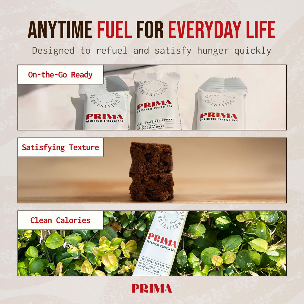 Raw honey and natural ingredients in PRIMA Ancestral Protein Bar