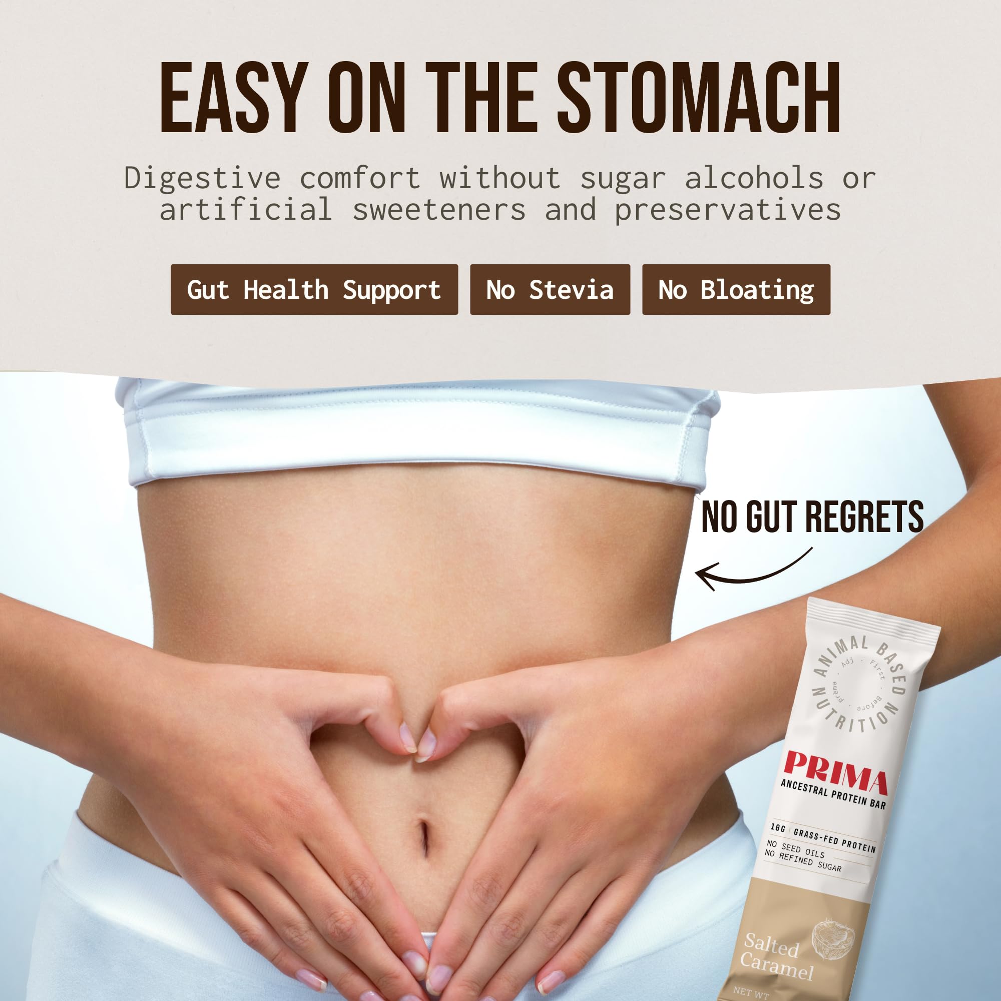 Boxed 7-pack of PRIMA Ancestral Protein Bars ready for shipment