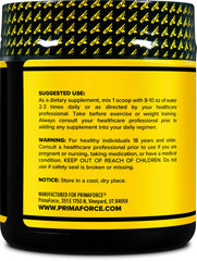 Nutrition facts panel of PrimaForce AAKG Arginine Powder