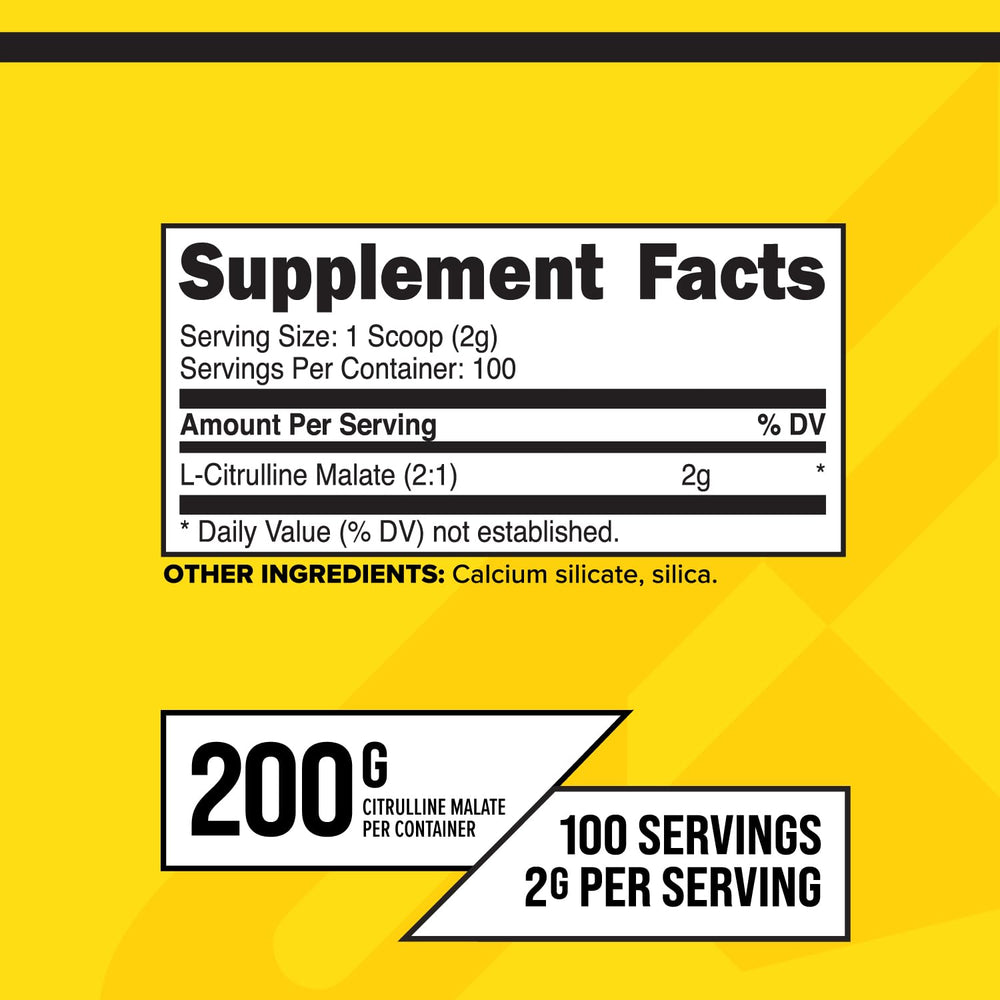 Unflavored L-Citrulline Malate powder with scoop