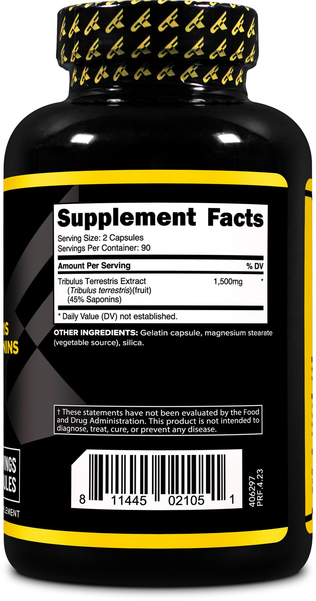 Third-party ISO-lab testing certificate for PrimaForce Tribulus Terrestris