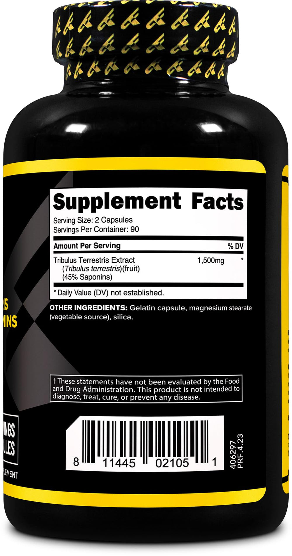 Third-party ISO-lab testing certificate for PrimaForce Tribulus Terrestris