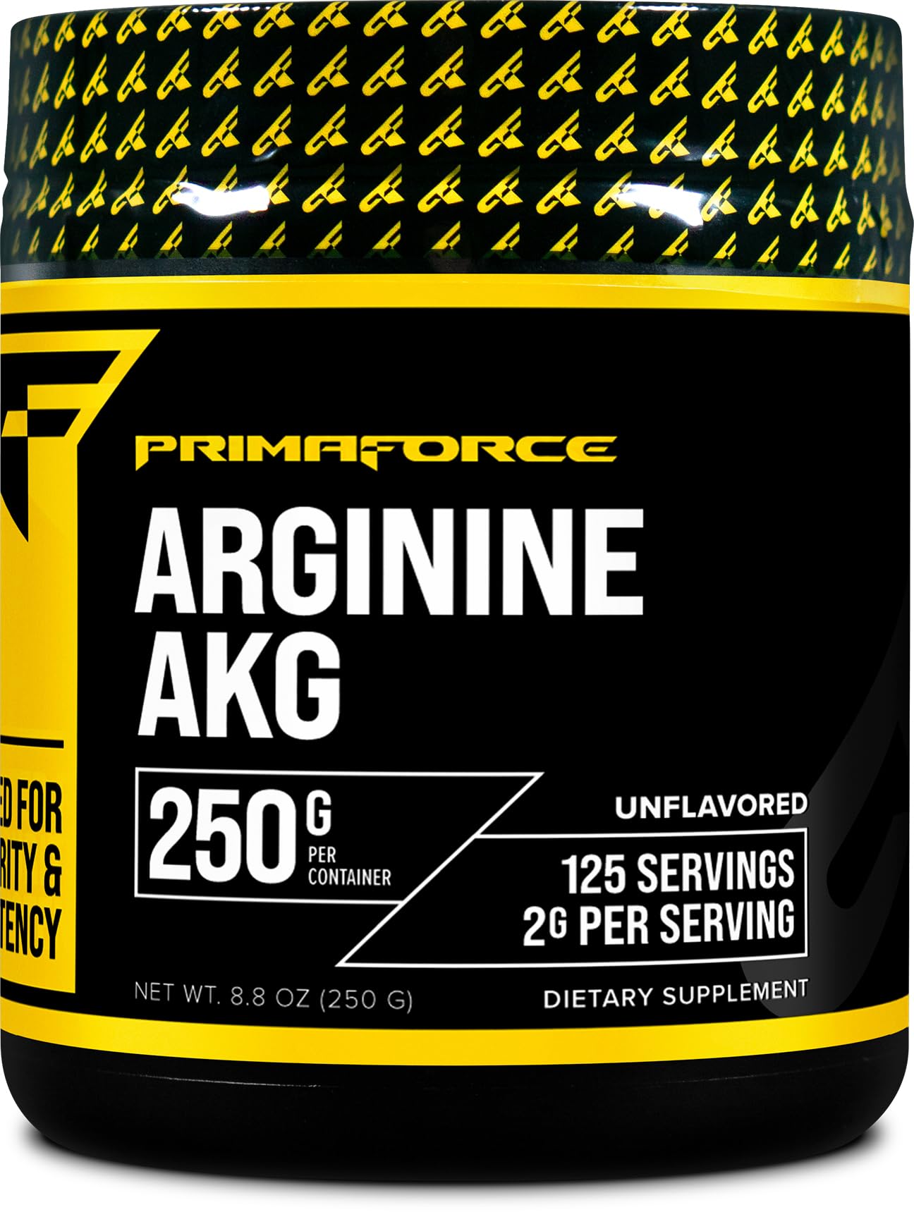 Front label of PrimaForce AAKG Arginine Powder 250 g