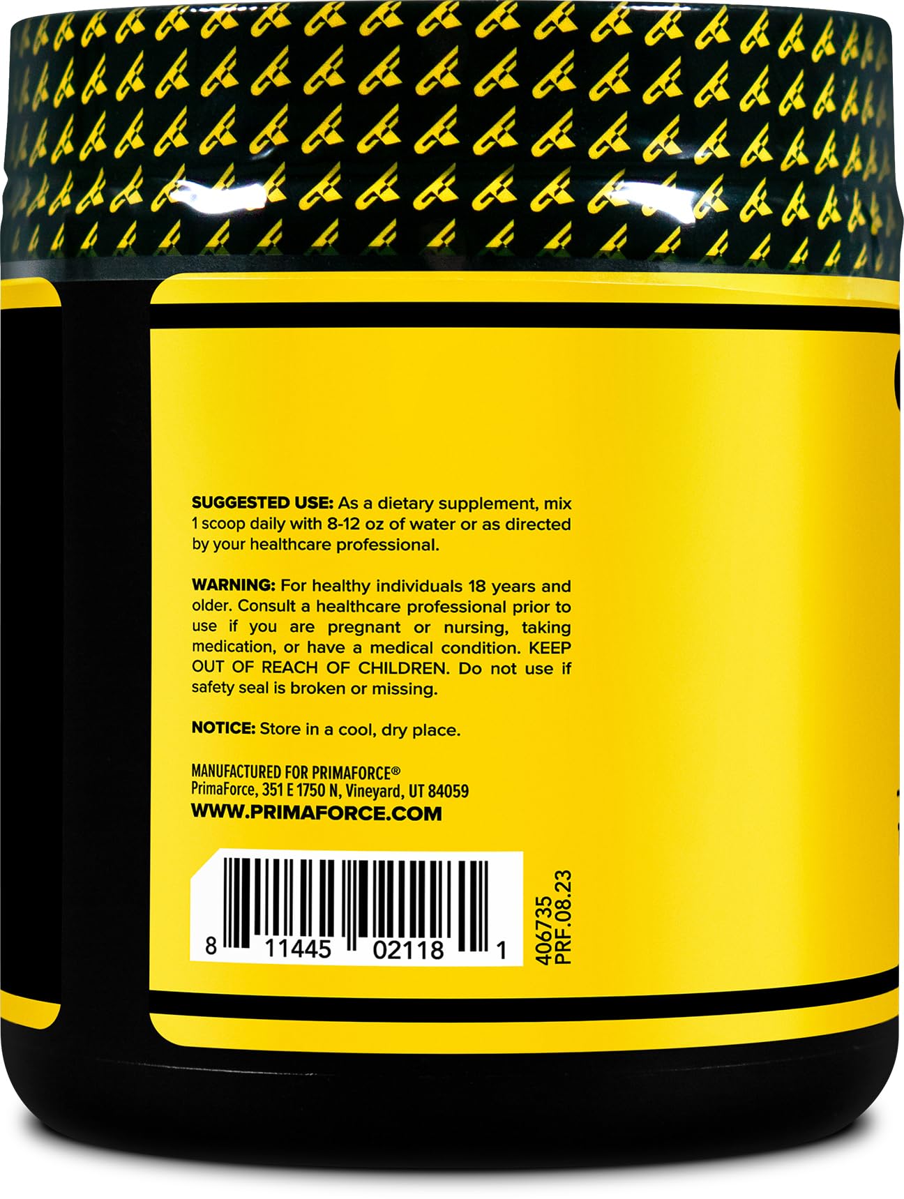 Mixed Berry flavor L-Arginine Complex Powder serving with scoop