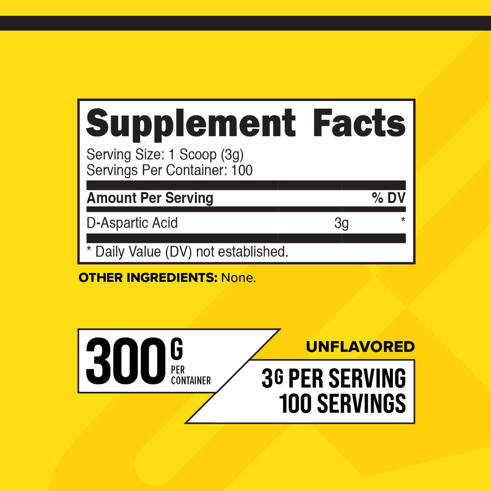 Serving scoop included with Primaforce D-Aspartic Acid 300 g